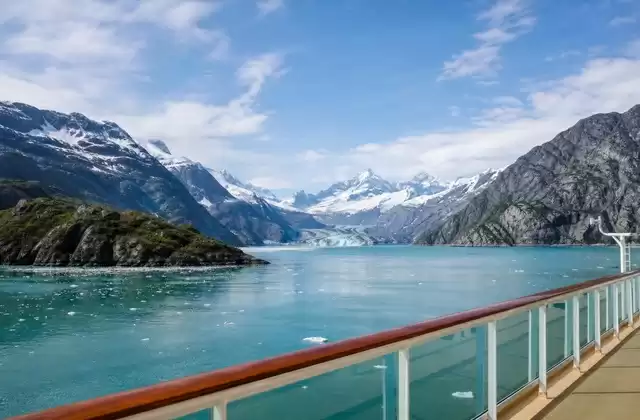 Desde la cubierta en Glacier Bay