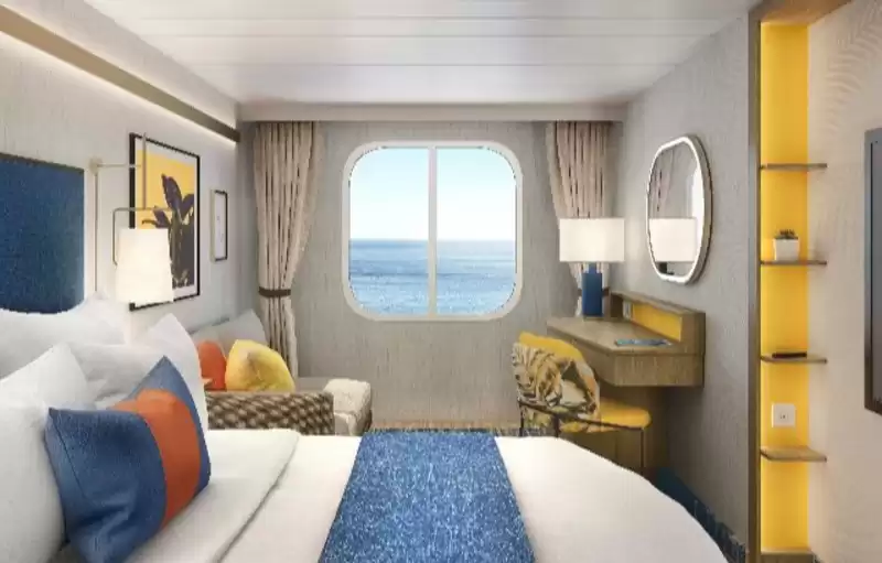 Cabina con vista panorámica al mar