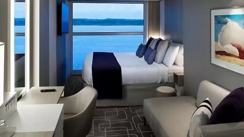 Cabina con vista panorámica al mar  