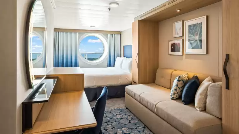 Cabina con vista al mar