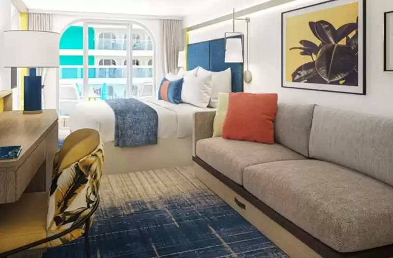 Cabina familiar con balcón y vista a Surfside